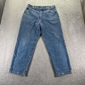 Woolrich Flannel Lined Blue Denim Jeans